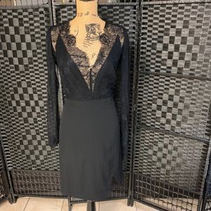 Black Lace Top Dress